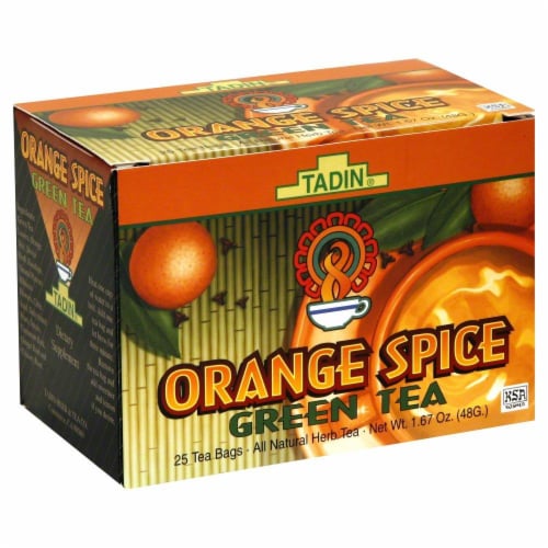 Tadin Orange Spice Green Tea Perspective: front