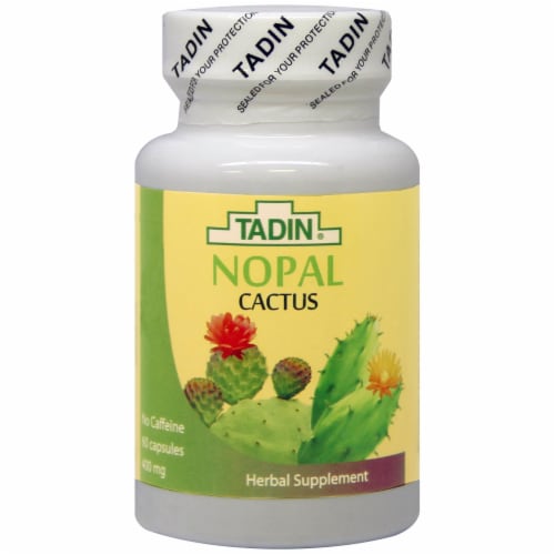 Tadin Nopal Cactus Capsules 400mg Perspective: front