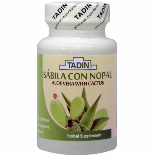 Tadin Savila & Nopal Capsules 350mg Perspective: front
