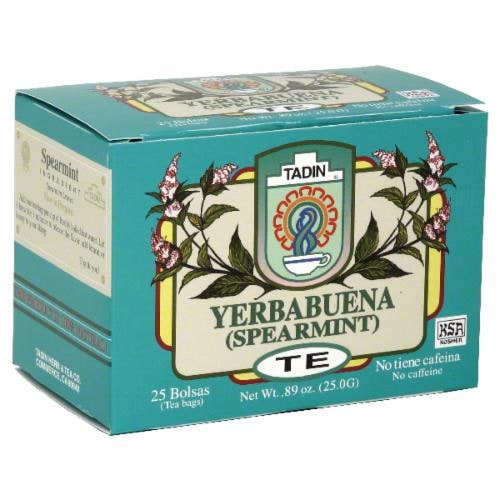 Tadin® Spearmint Tea Bags Perspective: front