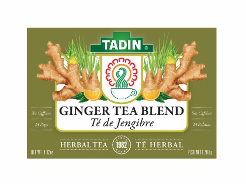 Tadin® Ginger Root Blend No Caffeine Tea Bags Perspective: front