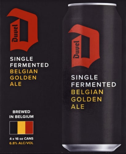 Duvel Single Fermented Belgian Golden Ale Perspective: front