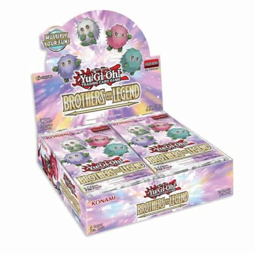 Yu-Gi-Oh! Brothers of Legend 2021 Booster Box - 24 Packs of 5 Cards Perspective: front