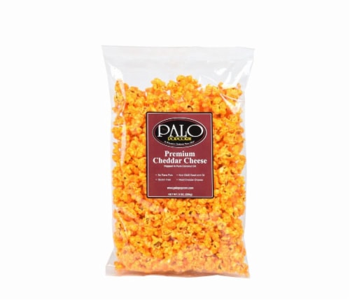 Palo Premium Cheddar Cheese Popcorn Gluten Free Perspective: front