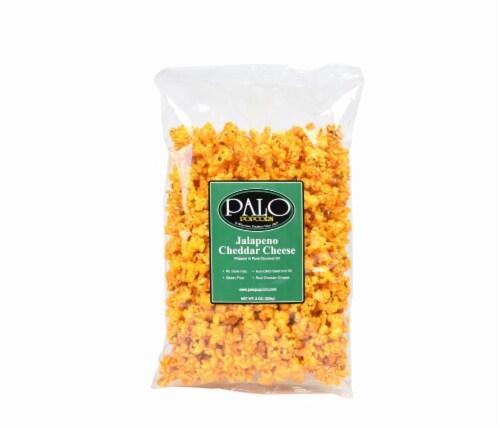 Palo Premium Jalapeno Cheddar Cheese Popcorn Gluten Free Perspective: front