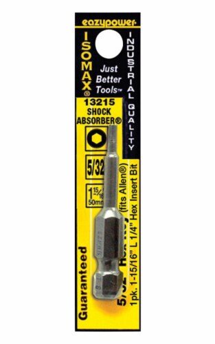 Eazypower Isomax Hex 5/32 in. x 2 in. L Power Bit Hex Key Chrome Vanadium Steel 1 pc. - Total Perspective: front