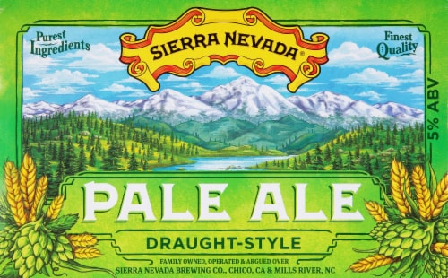 Sierra Nevada Brewing Co. Draught-Style Pale Ale Perspective: front