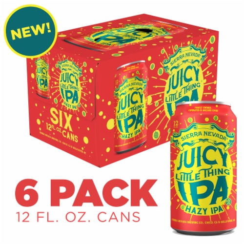 Sierra Nevada Juicy Little Thing Hazy IPA Craft Beer Perspective: front