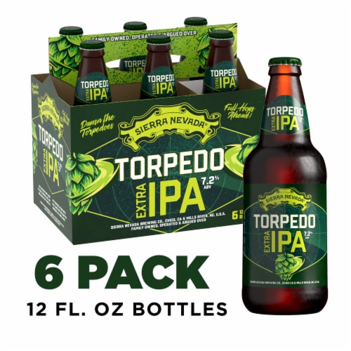 Sierra Nevada Brewing Co Torpedo Extra Ipa Beer 6 Bottles 12 Fl Oz Fry S Food Stores