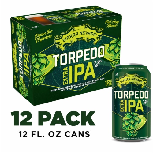 Sierra Nevada Torpedo Extra IPA Craft Beer Perspective: front