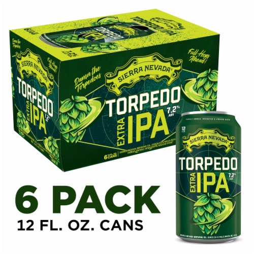 Sierra Nevada Torpedo Extra Ipa Craft Beer 6 Cans 12 Fl Oz Fry S Food Stores