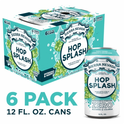 Sierra Nevada Splash Citra and Amarillo Hop Infused Non Alcoholic Sparkling Water Perspective: front
