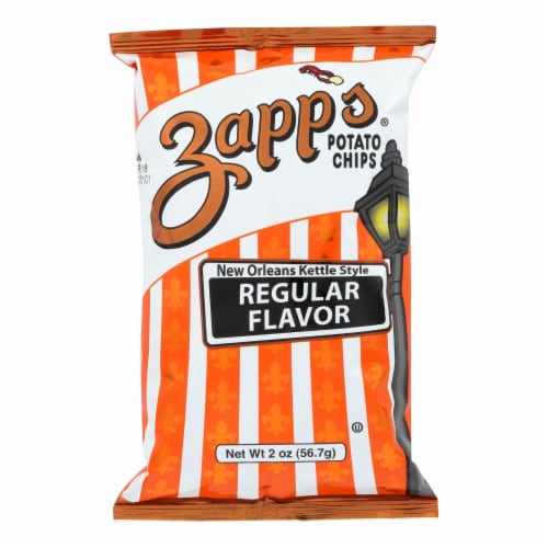 Zapp's New Orleans Kettle Style Regular Potato Chips Perspective: front