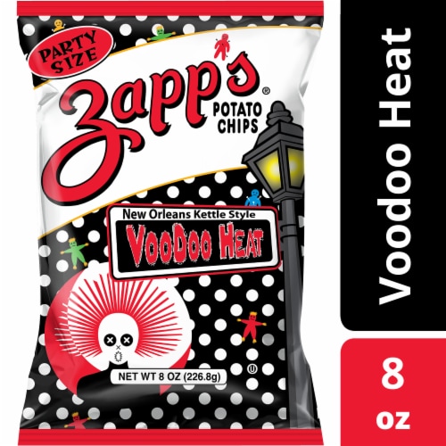 Zapp's® VooDoo Heat New Orleans Kettle Potato Chips Perspective: front