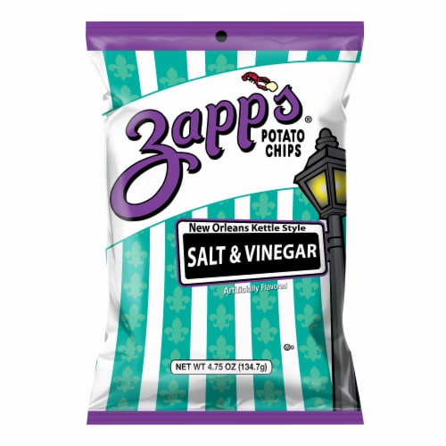 Zapp's® Salt & Vinegar New Orleans Kettle Style Potato Chips Perspective: front