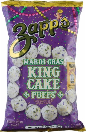 Zapp's® Mardis Gras King Cake Puffs Perspective: front