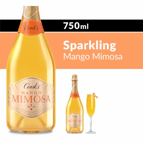 Cook's Mango Mimosa California Sparkling White Wine Perspective: front