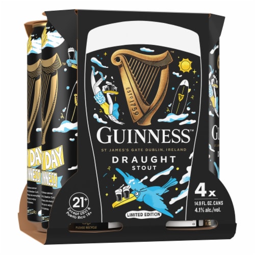 fles Executie gen Guinness Draught Stout - 4 Pack, 59.6 fl oz - Ralphs