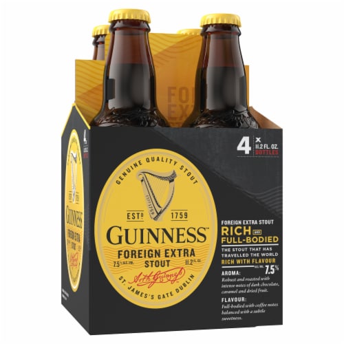 Guinness Foreign Extra Stout Beer Perspective: front