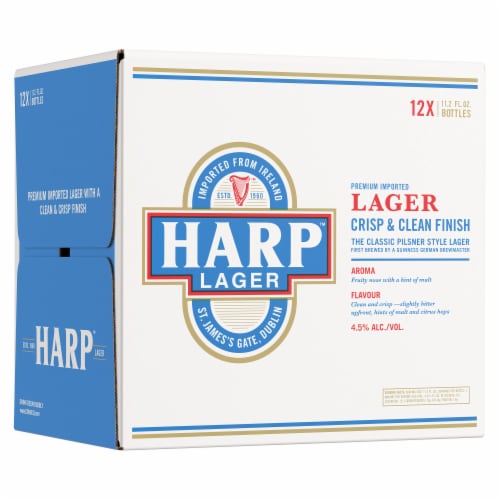 Harp Lager Beer Perspective: front