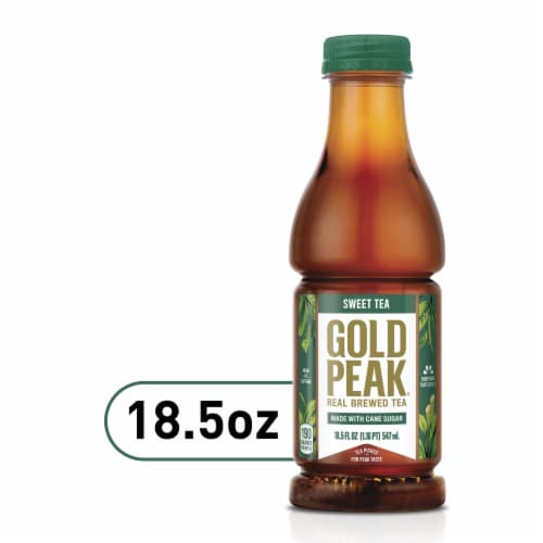 Gold Peak Sweetened Black Iced Tea Drink Perspective: front