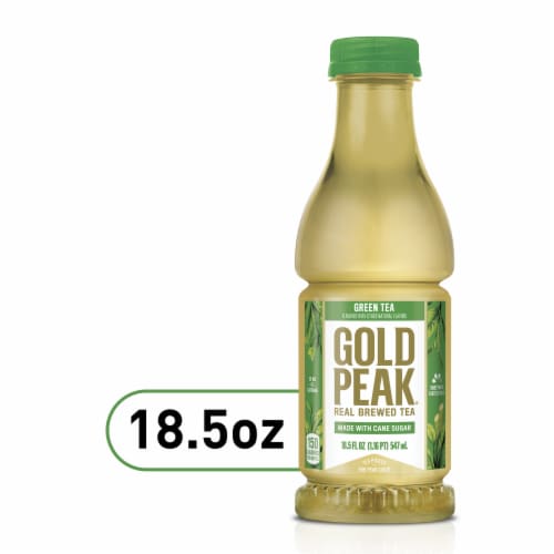Gold Peak Sweetened Green Iced Tea Drink Perspective: front
