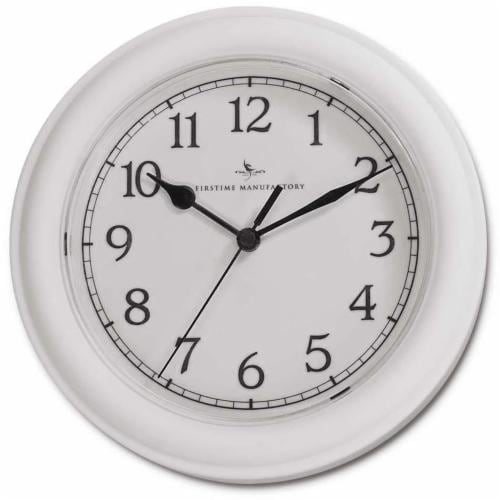 FirsTime Essential Wall Clock - White Perspective: front