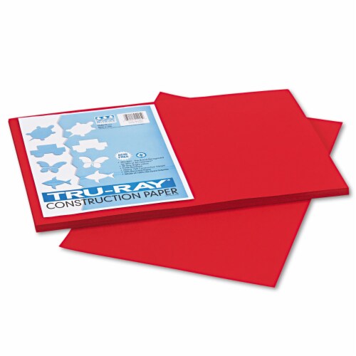 Pacon Tru-Ray Construction Paper, 76lb, 12 X 18, Holiday Red, 50/Pack  102994, 1 - Fred Meyer