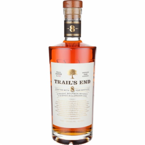 Trail's End Aged 8 Years Finished with Oregon Oak Straight Bourbon Whiskey Perspective: front