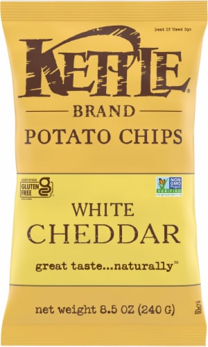 Kettle® Brand New York Cheddar Potato Chips Perspective: front
