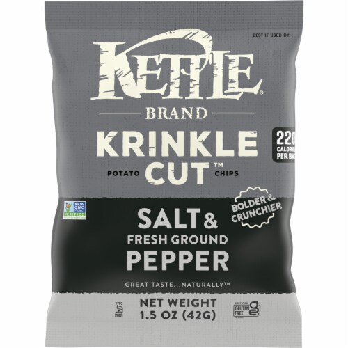 Kettle Brand Salt & Fresh Ground Pepper Krinkle Cut Potato Chips