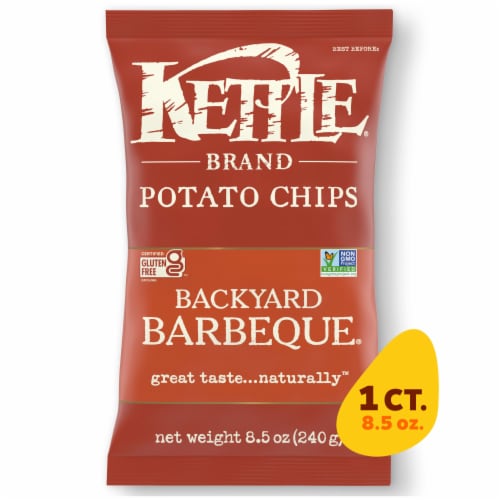 Kettle® Brand Backyard Barbeque Potato Chips Perspective: front