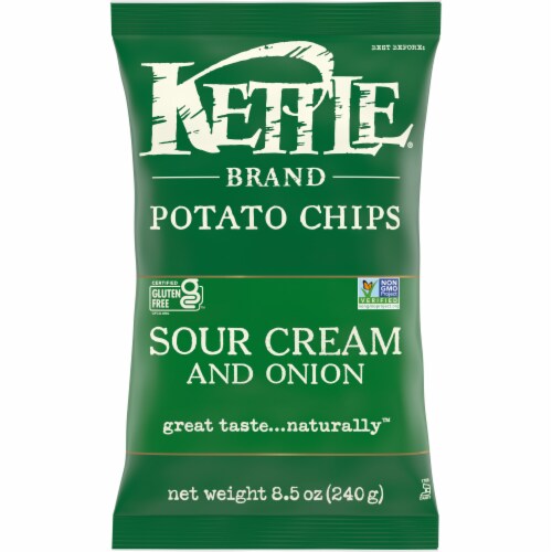 Kettle Brand® Sour Cream & Onion Potato Chips Perspective: front