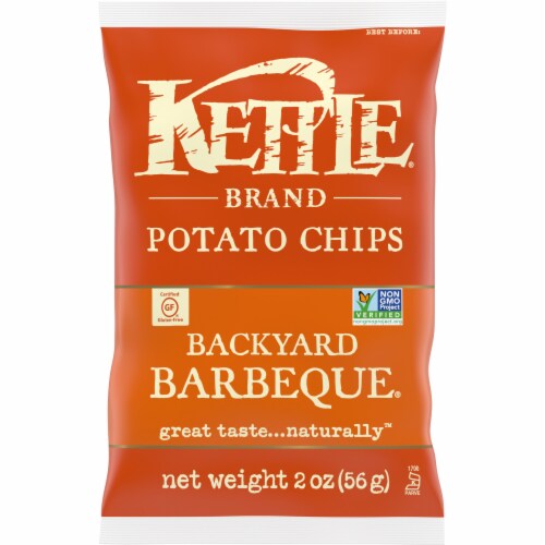 Kettle Brand® Backyard Barbeque Potato Chips Perspective: front