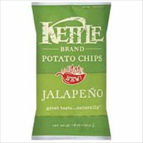 Kettle Brand Potato Chips Jalapeno Kettle Chips Perspective: front