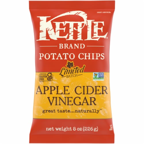 Kettle® Brand Apple Cider Vinegar Potato Chips Perspective: front