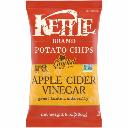 Kettle® Brand Apple Cider Vinegar Potato Chips Perspective: front