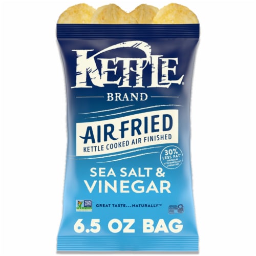 Kettle Brand® Sea Salt and Vinegar Air Fried Kettle Potato Chips Perspective: front