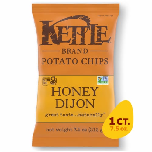 Kettle® Brand Honey Dijon Kettle Potato Chips Perspective: front