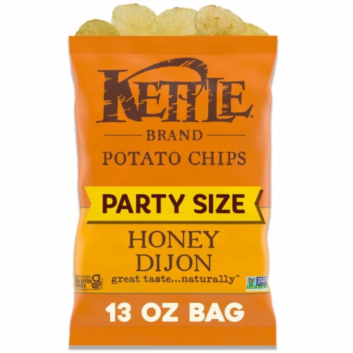 Kettle Brand® Honey Dijon Kettle Potato Chips Party Size Perspective: front