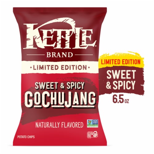 Kettle Brand Gochujang Sweet & Spicy Potato Chips Perspective: front
