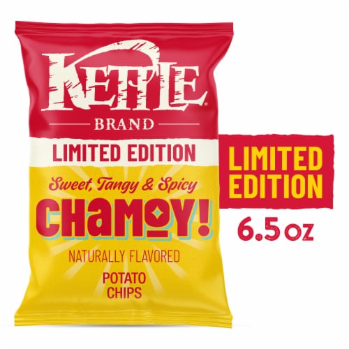 Kettle Brand Limited Edition Chamoy Flavored Potato Chips Perspective: front