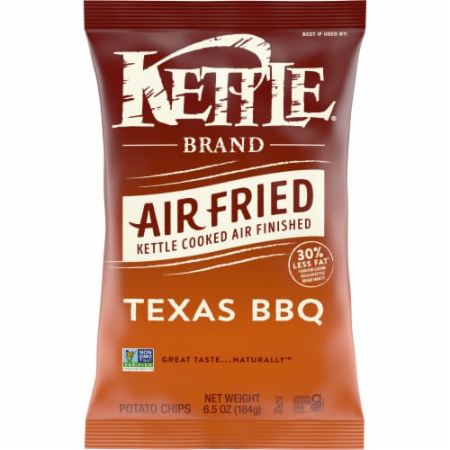 Kettle Brand Air Fried Texas BBQ Chips Perspective: front