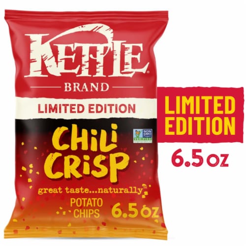 Kettle Brand Chili Crisp Potato Chips Perspective: front