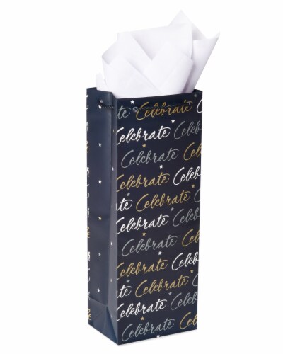 American Greetings Beverage Bag with Tissue Paper Perspective: front