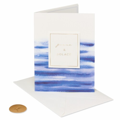 Papyrus Sympathy Card (Peace and Solace) Perspective: front