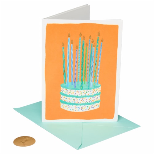 Papyrus Birthday Card (Confetti Cake) Perspective: front