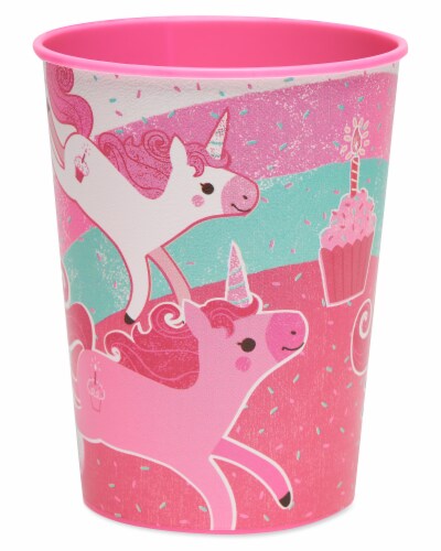American Greetings Unicorn Plastic Party Cups Perspective: front