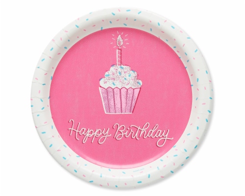 American Greetings Unicorn Paper Dessert Plates Perspective: front