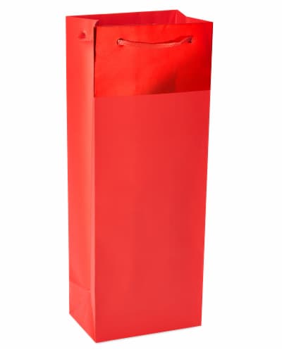 American Greetings #8 Red Beverage Bag Perspective: front